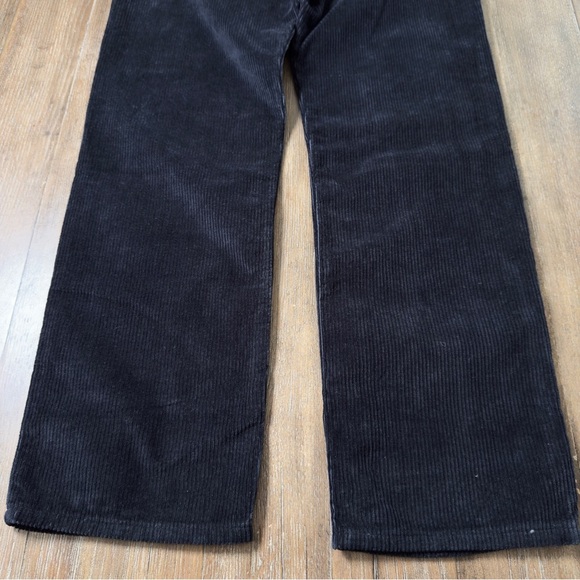 Levi’s Low Pro Pant Mid Rise Black Corduroy Baggy 90s Relaxed Straight Leg - Picture 11 of 11